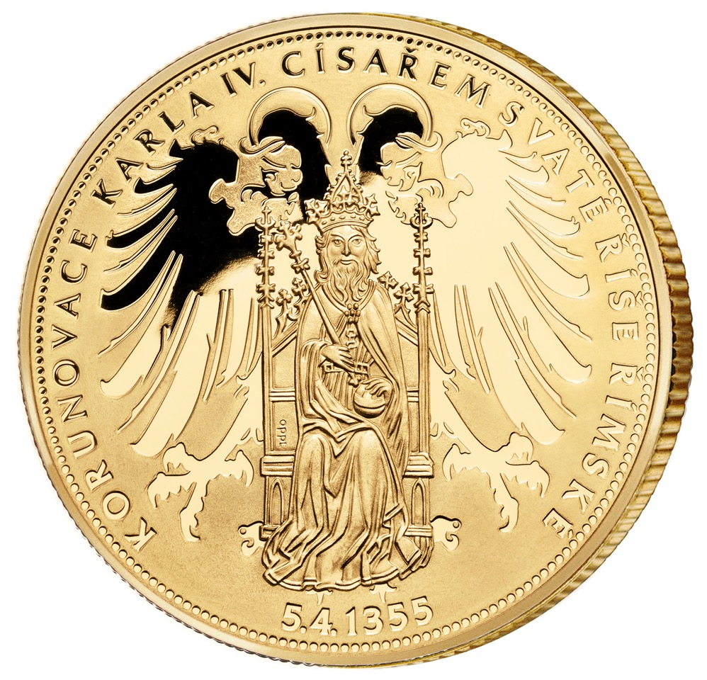 Pamětní medaile - 660. výročí korunovace Karla IV. císařem