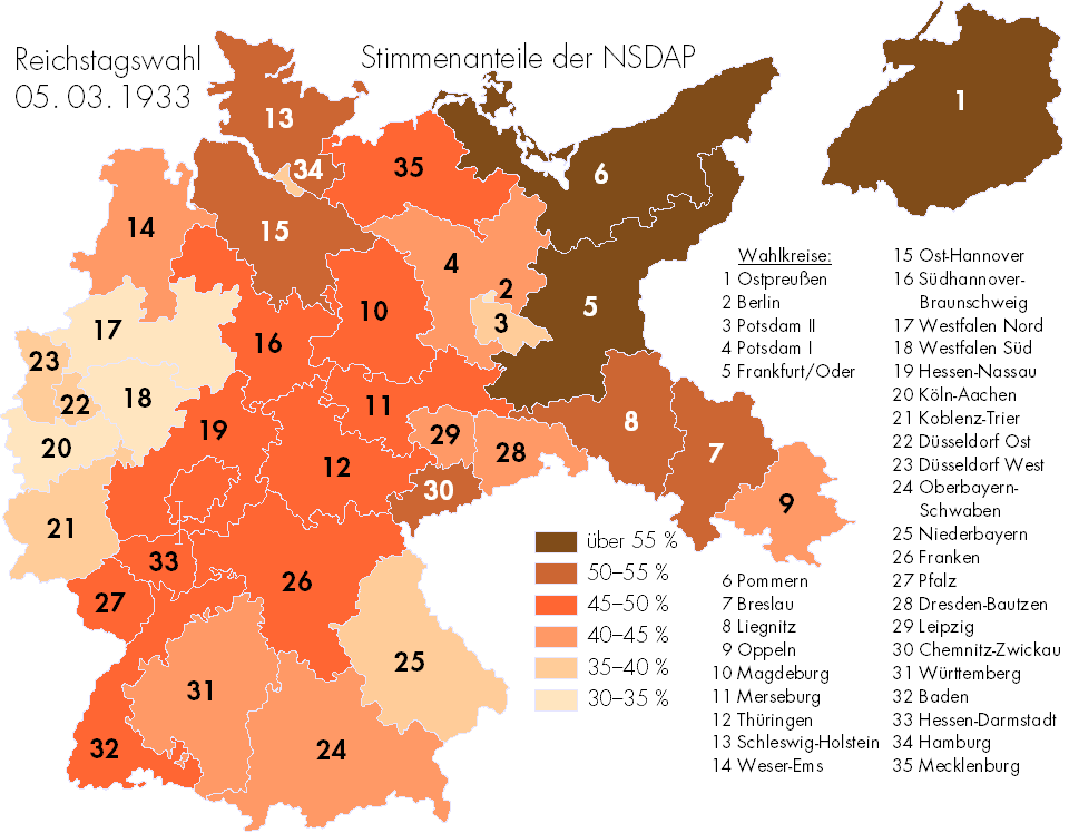NSDAP volby 1933