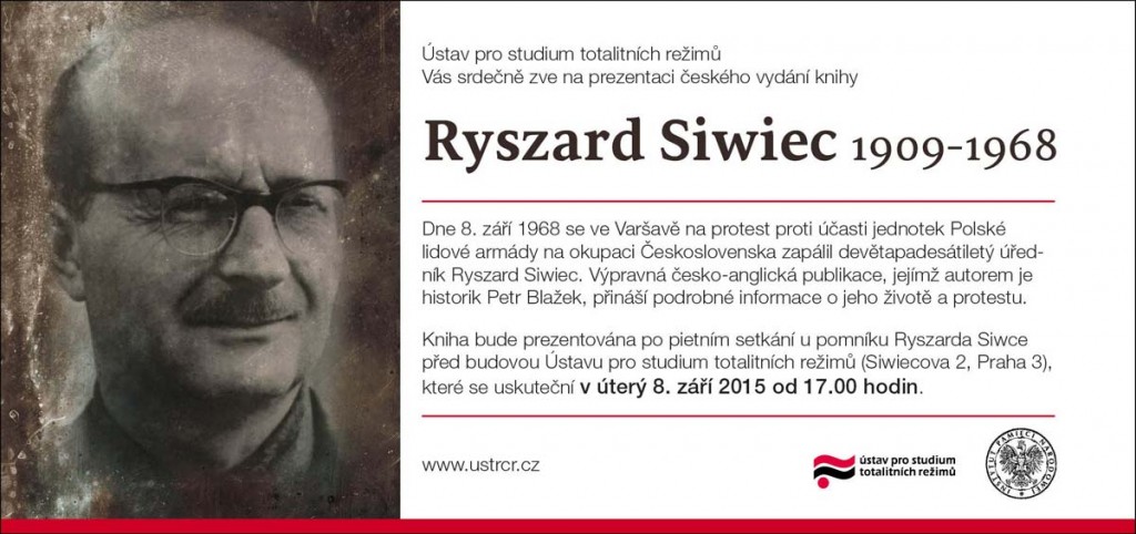 Pozvánka kniha Ryszard Siwiec