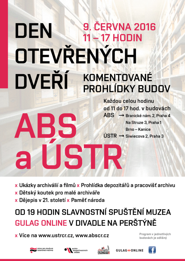 Den otevřených dveří ÚSTR a ABS, 2016